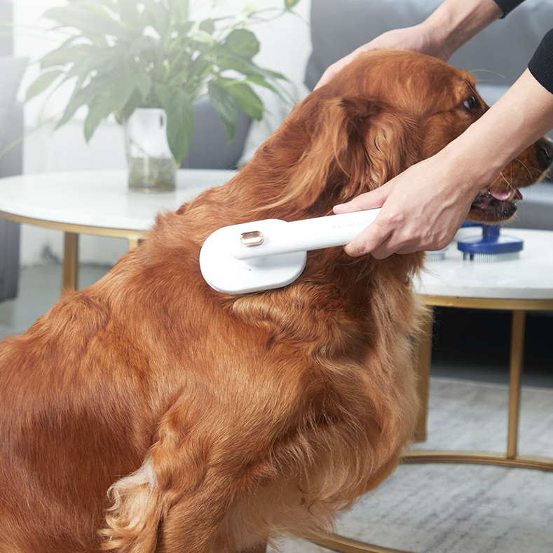 Peigne pour animaux de compagnie chat chien pour enlever les poils flottants brosse à poils d'animaux artefact d'épilation fournitures de brosse de toilettage pour animaux de compagnie peigne autonettoyant produits pour animaux de compagnie