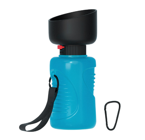 Botella plegable al aire libre para mascotas, botella de agua de viaje para perros, dispensador de agua para perros