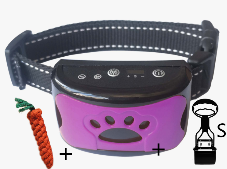 Collier d'entraînement pour chien, étanche, électrique, télécommande pour animaux de compagnie, Rechargeable, anti-aboiement, avec son de Vibration et de choc