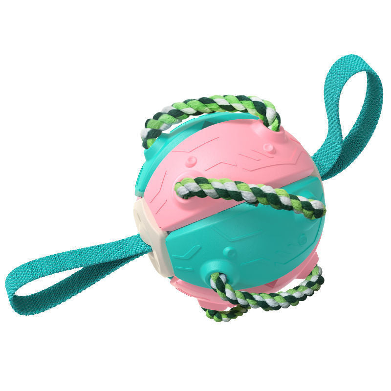 Ballon de Football interactif pour chien, avec onglets, jouet d'entraînement gonflé, balles de Collie à bordure extérieure, produits pour animaux de compagnie