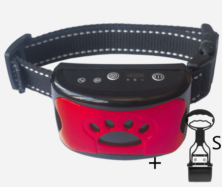 Collar de entrenamiento para perros, eléctrico, resistente al agua, Control remoto, recargable, entrenador para perros, supresor de ladridos con sonido de vibración de choque