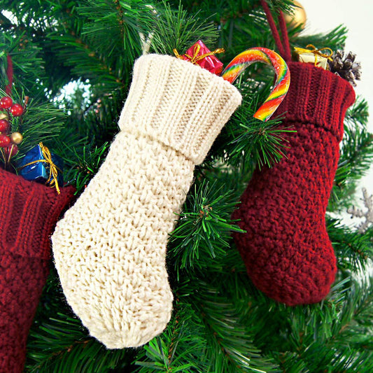 Christmas Decoration Solid Color Knitted Christmas Gift Socks