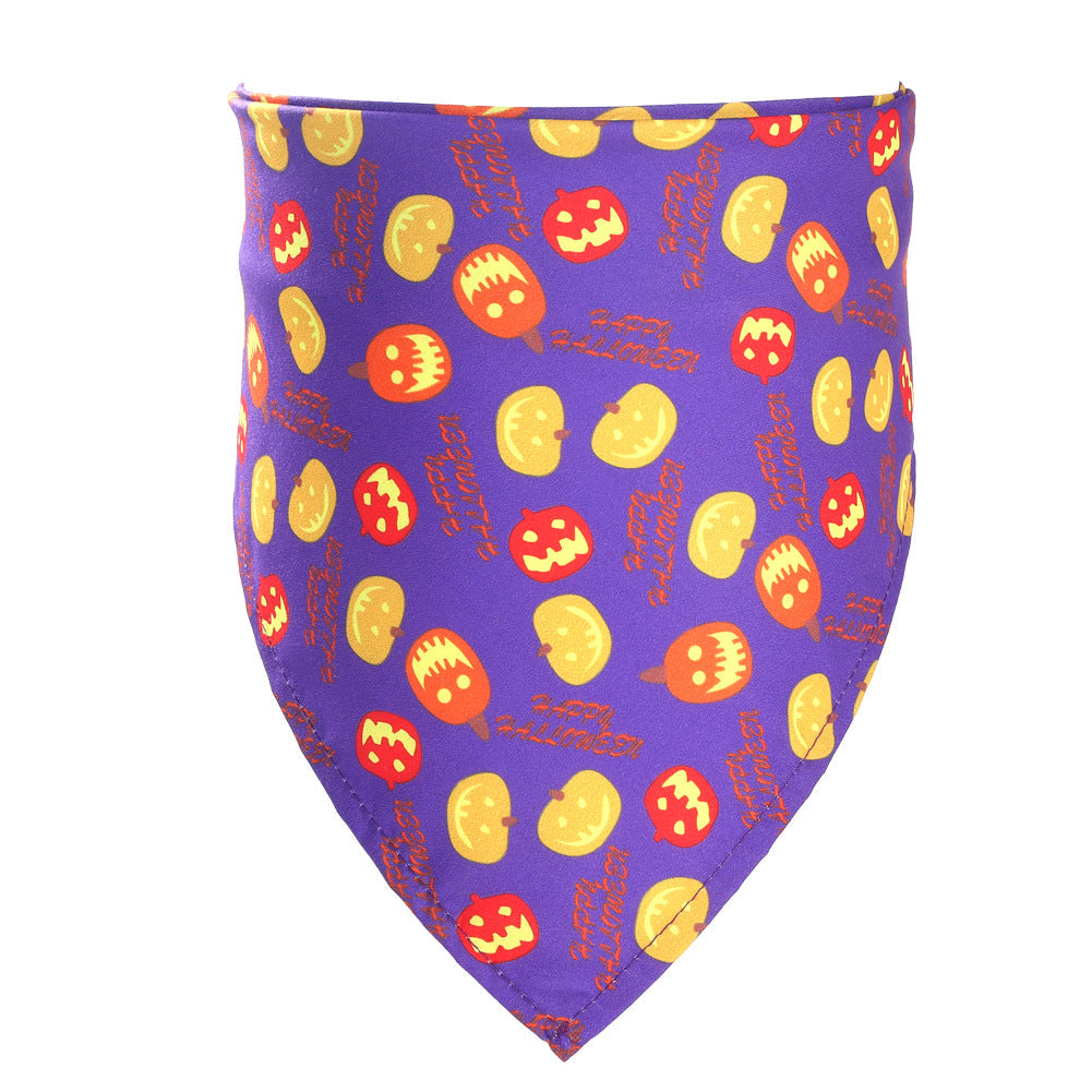 Serviette de salive pour animaux de compagnie d'Halloween