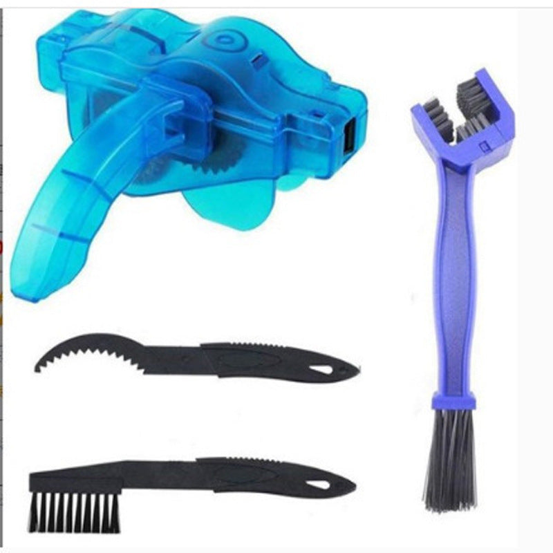 Bicycle Cleaning Tool Set Large Bristle Scrub Chain Cleaner Small Brush