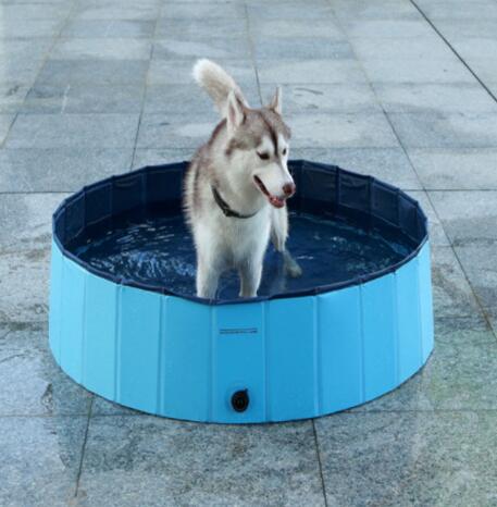 Piscina para mascotas, piscina para perros, suministros de baño para perros grandes plegables