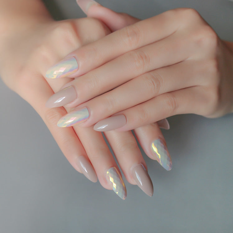 24 pièces de faux ongles portables et tendance