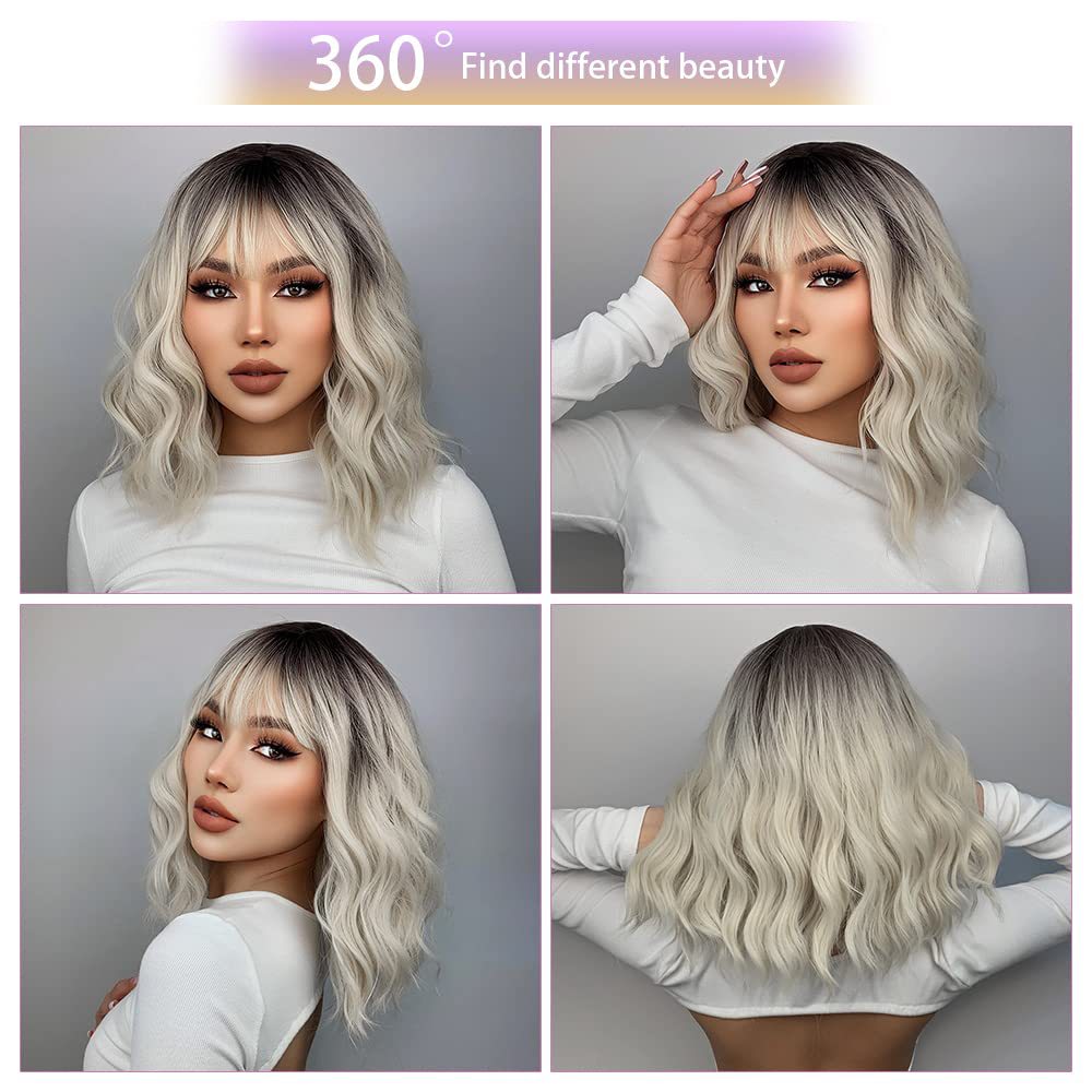 Women's Wig Short Hair Dyeing