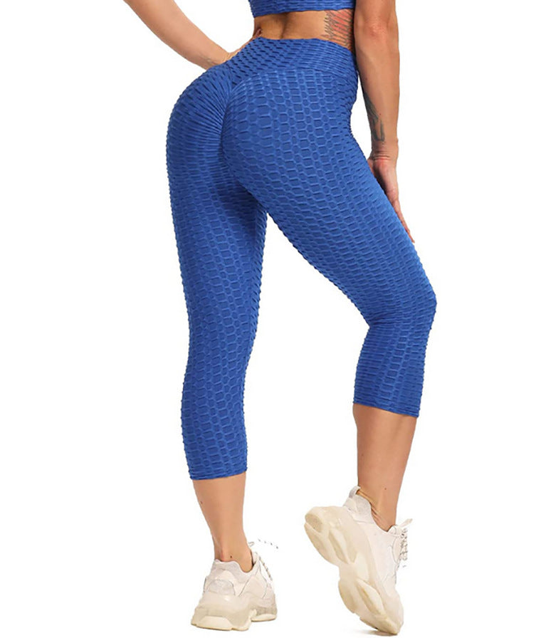 Pantalon de Yoga court taille haute pour femmes, Leggings de levage des hanches et des fesses