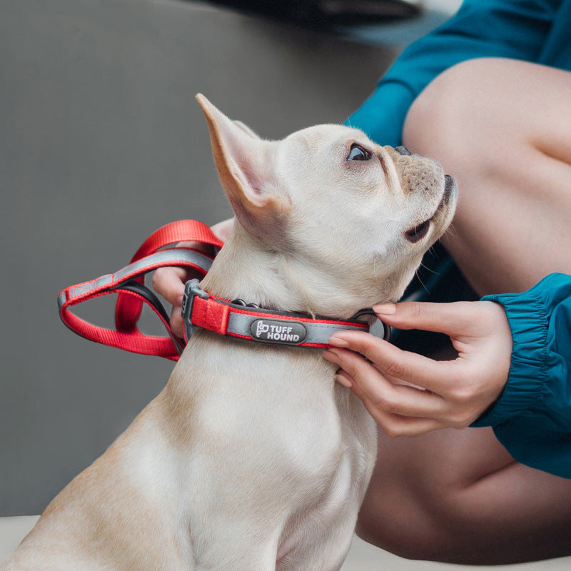 Collar para perros Productos para mascotas Juego de tracción de cuello completo reflectante