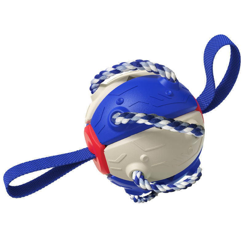 Ballon de Football interactif pour chien, avec onglets, jouet d'entraînement gonflé, balles de Collie à bordure extérieure, produits pour animaux de compagnie