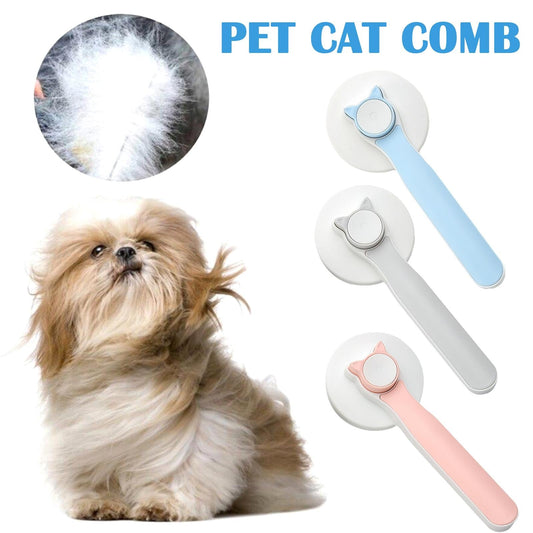 Brosses autonettoyantes pour chats, brosse de toilettage pour chiens et chats pour poils longs et courts, en douceur pour enlever le sous-poil lâche, tapis emmêlés