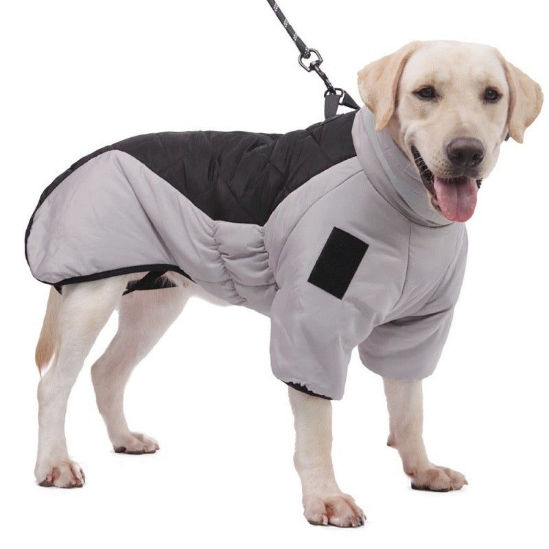 Manteau d'hiver imperméable pour chien, vêtements pour animaux de compagnie de grande taille, gilet chaud et épais pour chien, veste personnalisée du Labrador, nouvelle collection