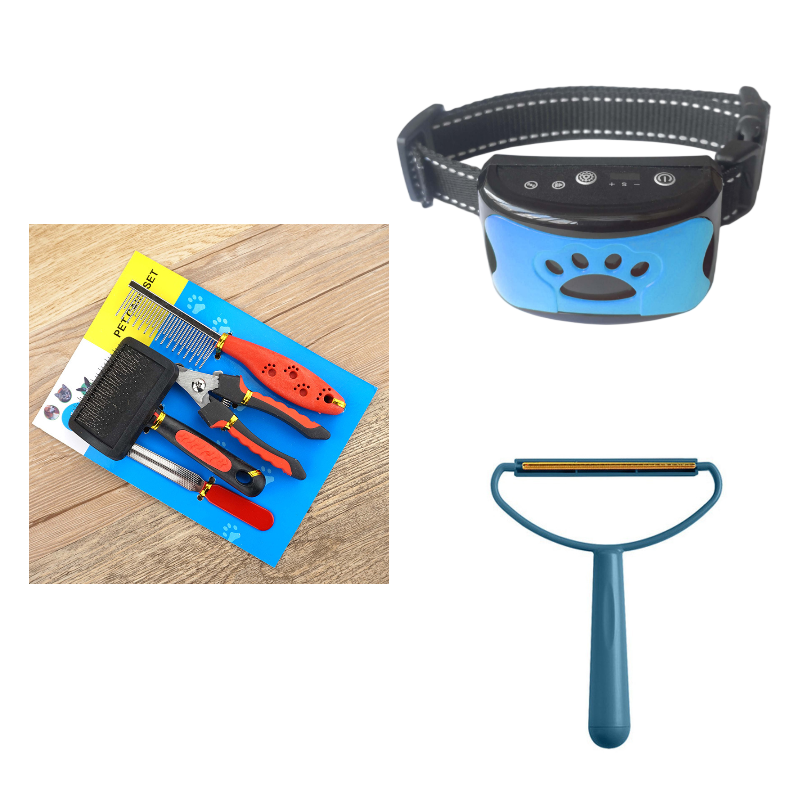 Collier d'entraînement pour chien, étanche, électrique, télécommande pour animaux de compagnie, Rechargeable, anti-aboiement, avec son de Vibration et de choc