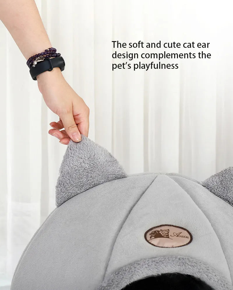 New Deep Sleep Comfort In Winter Cat Bed Iittle Mat Basket Small Dog House Products Pets Tent Cozy Cave Nest Indoor Cama Gato