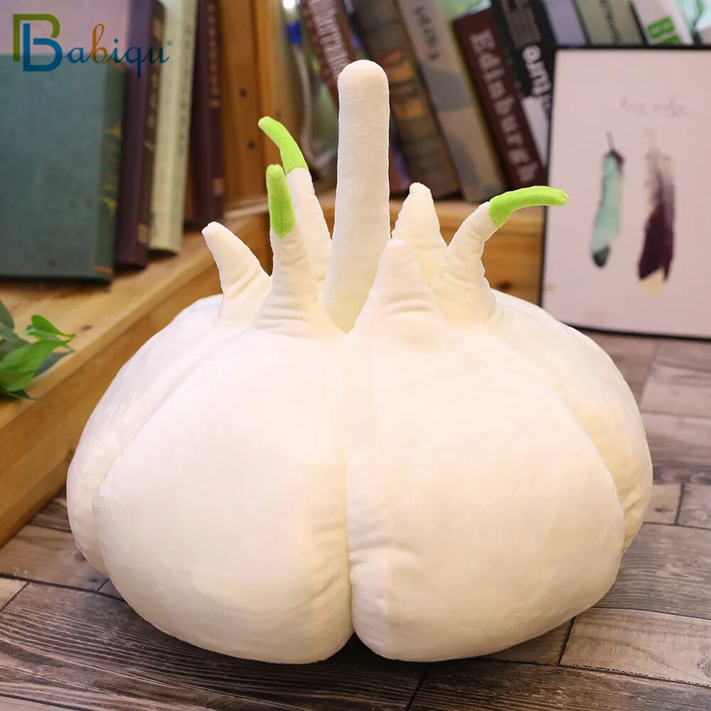 1pc 40CM simulación vegetal ajo juguetes de peluche planta creativa almohada Real como muñeco de peluche para niños decoración del hogar Regalos divertidos