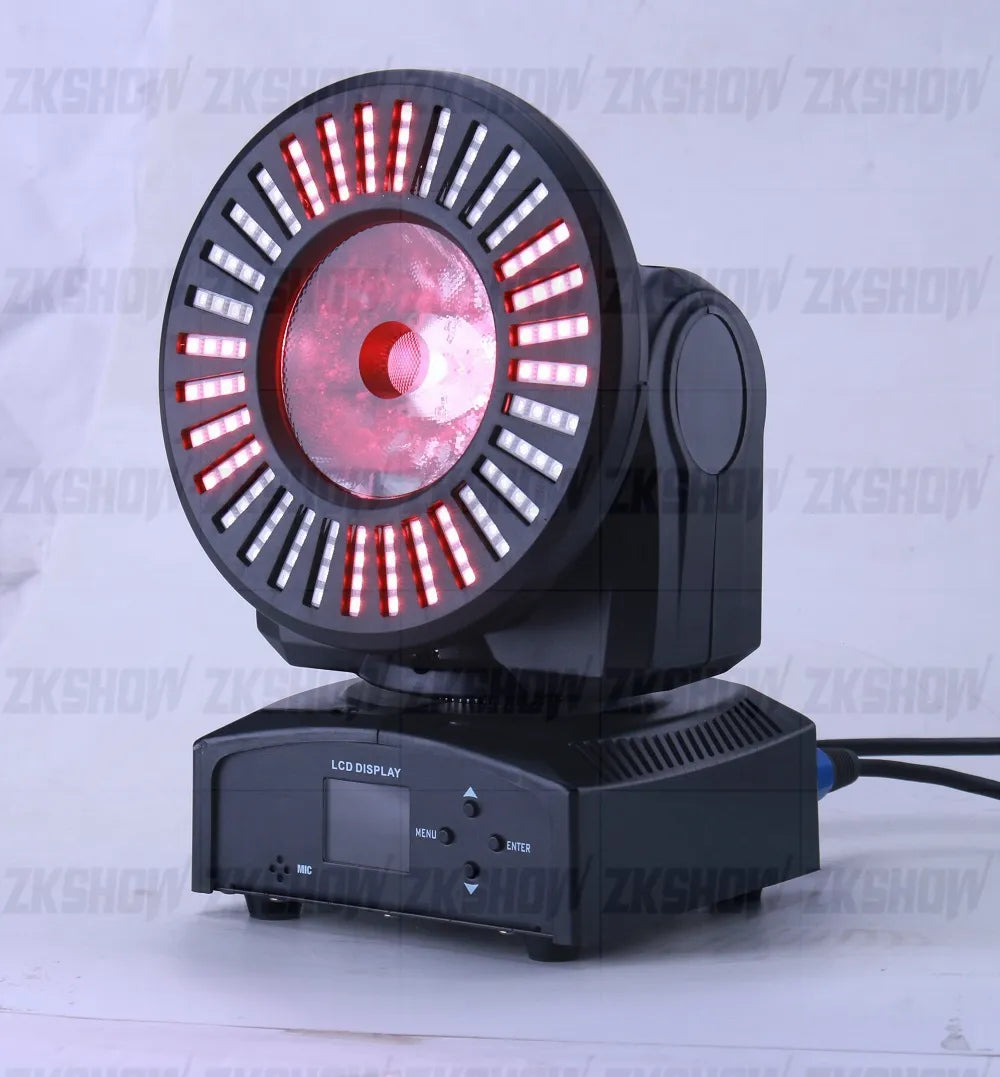 60W RGBW LED Sunflower Beam Moving Head Light DMX Sound for DJ Disco Party Nightclub Show Activity Event Hire Stage Projector