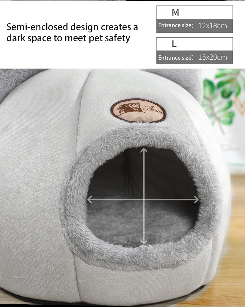 New Deep Sleep Comfort In Winter Cat Bed Iittle Mat Basket Small Dog House Products Pets Tent Cozy Cave Nest Indoor Cama Gato