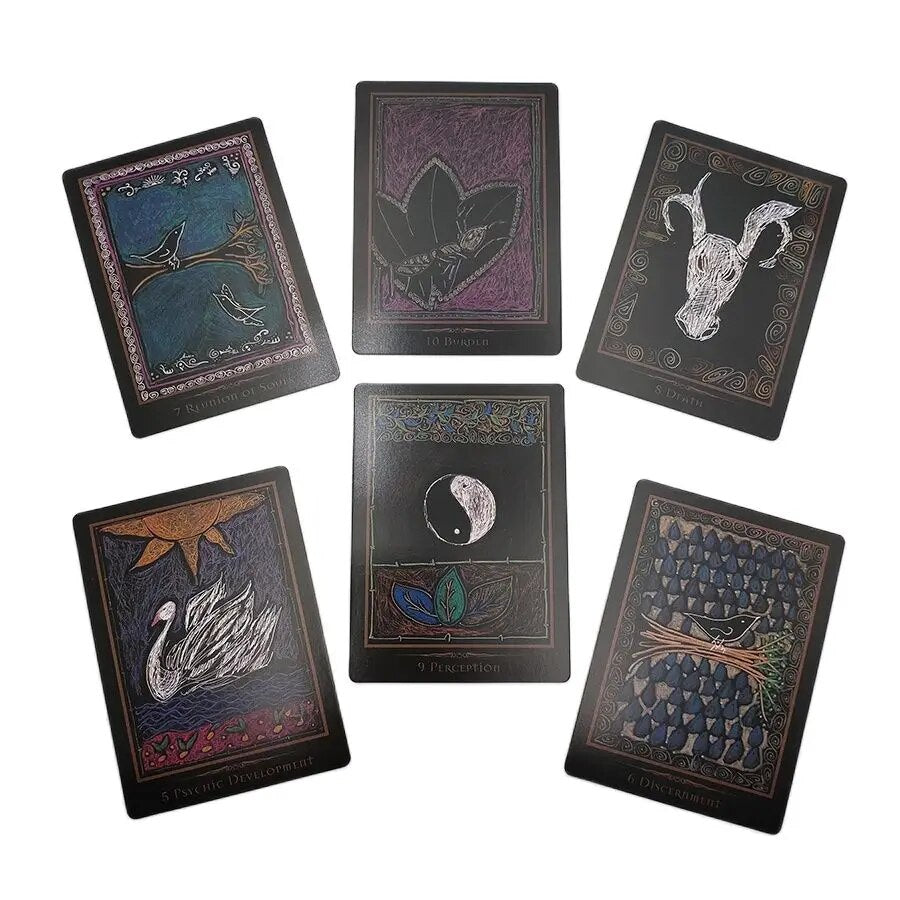 Jeu de cartes de tarot de divination de guérison chamanique, jeu de destin, 44 feuilles, divertissement, fête entre amis, jeu de société