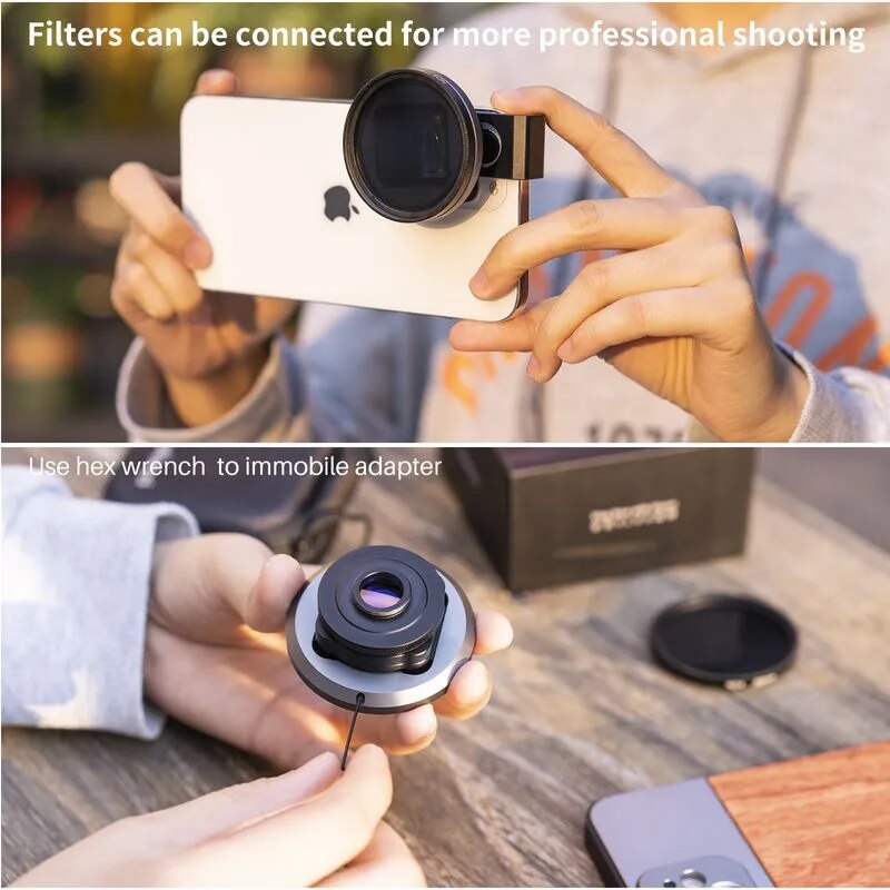 Ulanzi 1.55XT Anamorphic Lens for iPhone 13 12 Mini Pro Max 11 1.55X Wide Screen Video Widescreen Slr Movie Videomaker Filmmaker