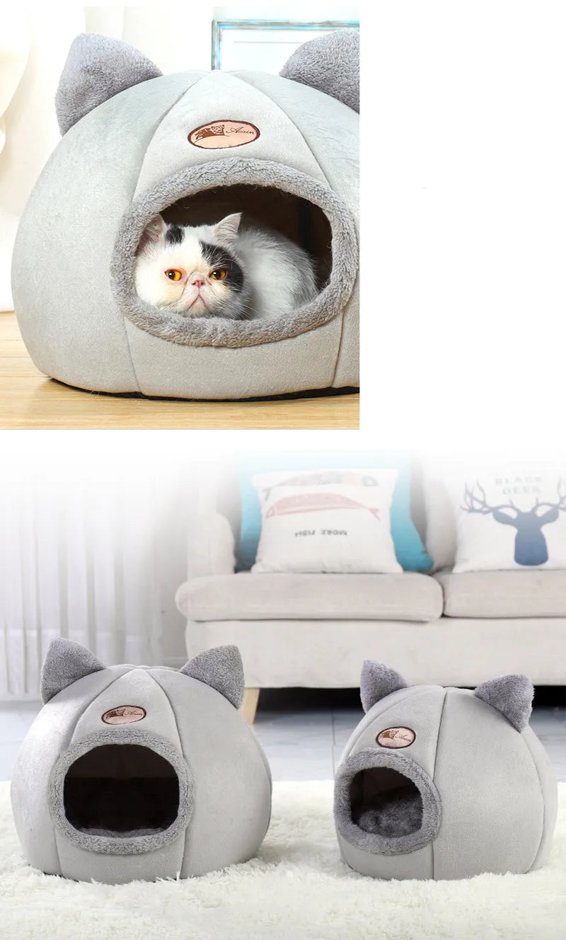 Nouveau sommeil profond confort en hiver lit pour chat Iittle tapis panier petit chien maison produits animaux tente confortable grotte nid intérieur Cama Gato