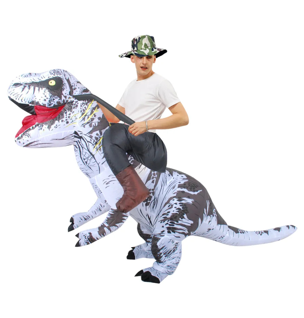 Costume gonflable de dinosaure de mascotte fantaisie Anime, Costumes de Cosplay de noël et d'halloween, Costume t-rex pour hommes et femmes adultes