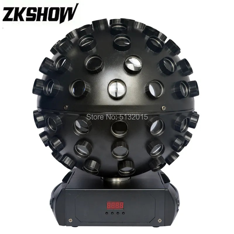 Boule magique LED RGBWA + UV 5x18W, 98 yeux, son Pro, Audio automatique, Dj Disco, fête à domicile, mariage, location, équipement d'effet d'éclairage de scène