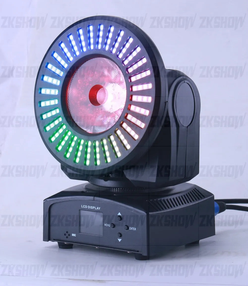 60W RGBW LED Sunflower Beam Moving Head Light DMX Sound for DJ Disco Party Nightclub Show Activity Event Hire Stage Projector