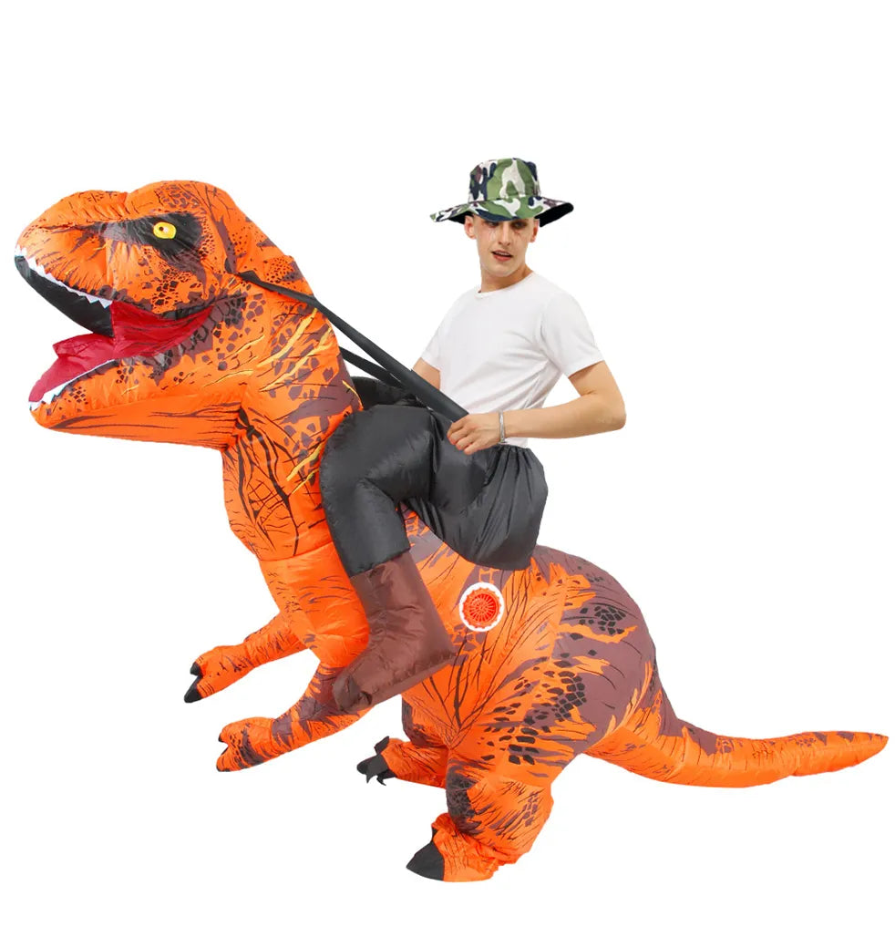 Costume gonflable de dinosaure de mascotte fantaisie Anime, Costumes de Cosplay de noël et d'halloween, Costume t-rex pour hommes et femmes adultes