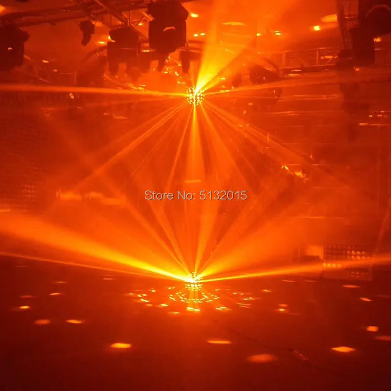 Boule magique LED RGBWA + UV 5x18W, 98 yeux, son Pro, Audio automatique, Dj Disco, fête à domicile, mariage, location, équipement d'effet d'éclairage de scène