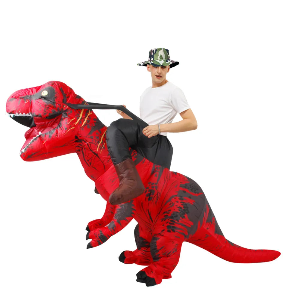 Costume gonflable de dinosaure de mascotte fantaisie Anime, Costumes de Cosplay de noël et d'halloween, Costume t-rex pour hommes et femmes adultes