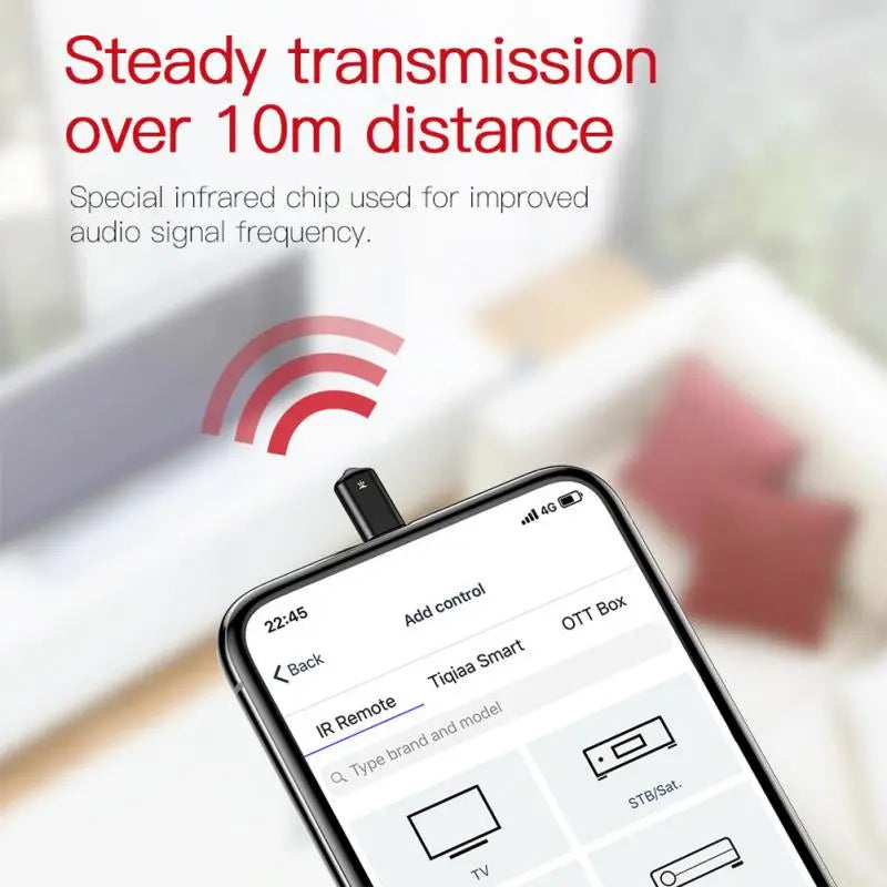 Télécommande IR universelle, application intelligente, télécommande de téléphone portable, adaptateur infrarouge sans fil pour appareils ménagers