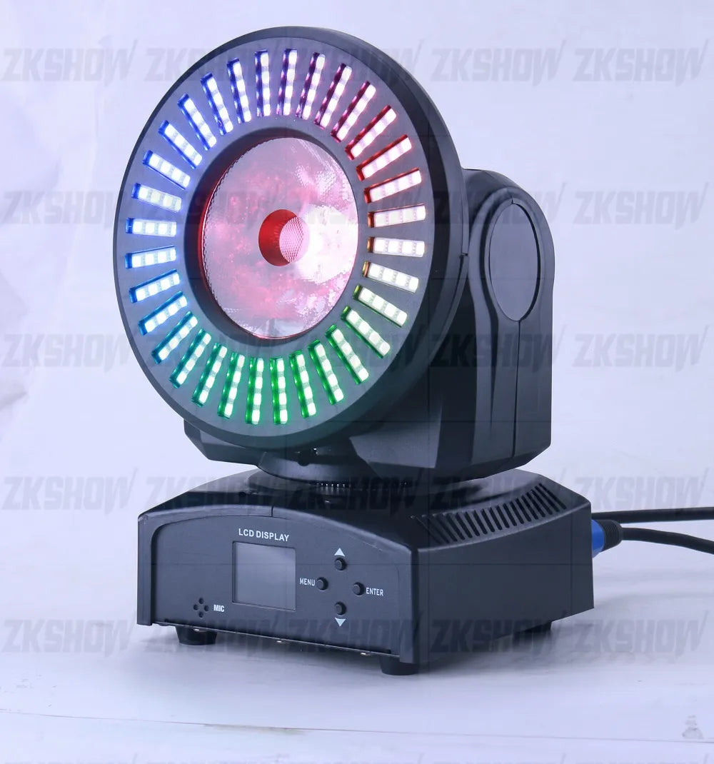 60W RGBW LED Sunflower Beam Moving Head Light DMX Sound for DJ Disco Party Nightclub Show Activity Event Hire Stage Projector