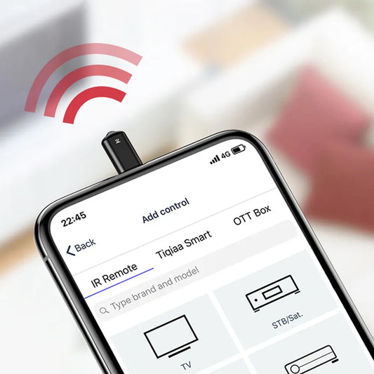 Télécommande IR universelle, application intelligente, télécommande de téléphone portable, adaptateur infrarouge sans fil pour appareils ménagers