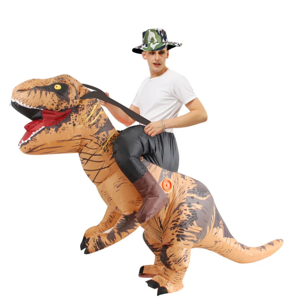 Costume gonflable de dinosaure de mascotte fantaisie Anime, Costumes de Cosplay de noël et d'halloween, Costume t-rex pour hommes et femmes adultes