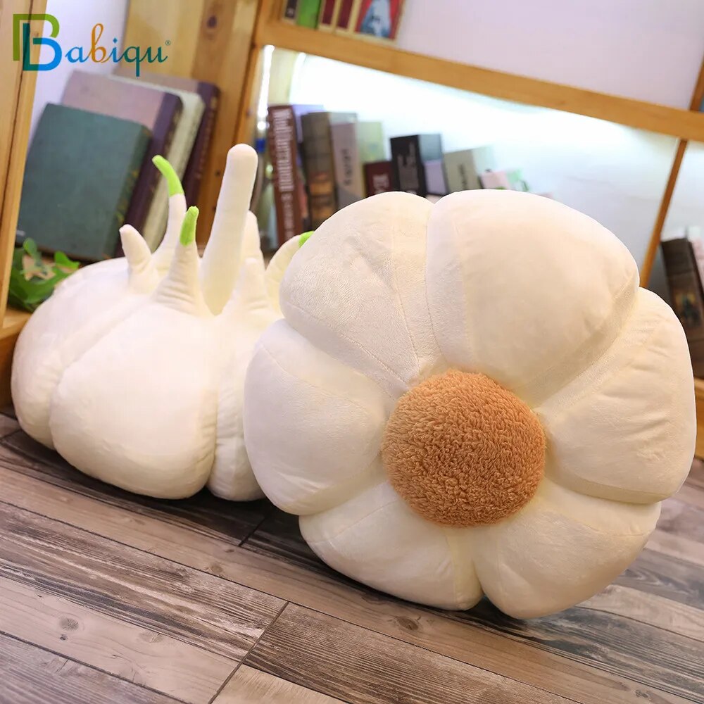 1pc 40CM Simulation Vegetable Garlic Plush Toys Creative Plant Pillow Real Like Stuffed Doll for Children Home Decor Funny Gifts