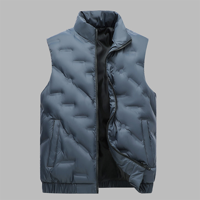 Gilet chaud en coton pour homme, exercice d'épaississement