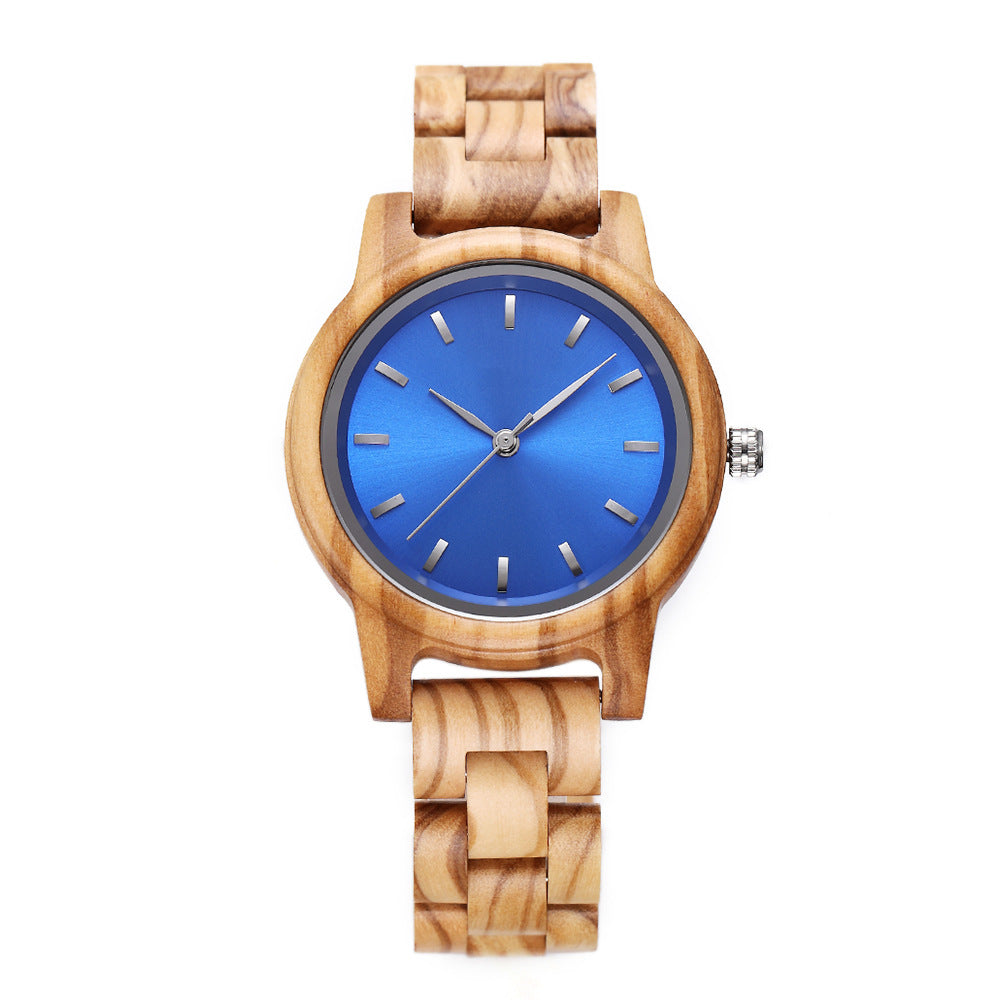 Montre en bois de cadeaux simples de mode ultra-mince