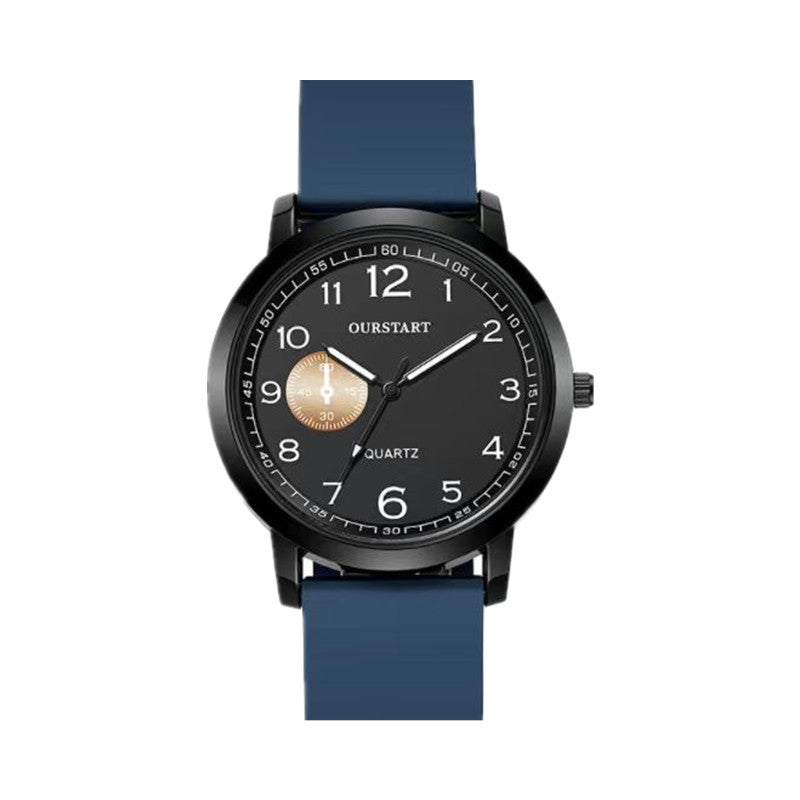 Reloj de moda para hombre y mujer, sencillo, resistente al agua.