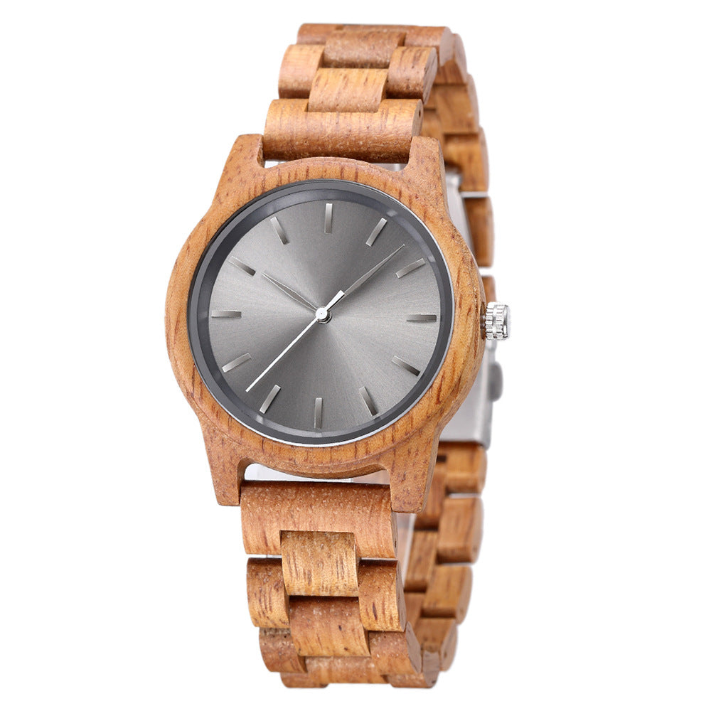 Montre en bois de cadeaux simples de mode ultra-mince