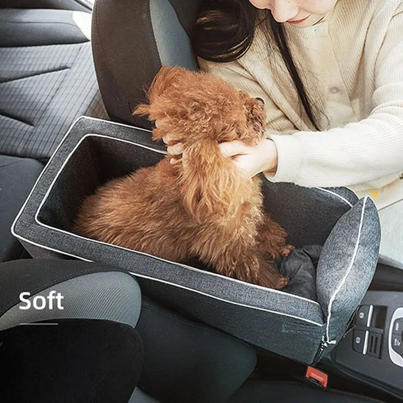 Dog Car Seat Bed Car Central Dog Car Seat Bed Portable Dog Carrier for Small Dogs Cats Safety Travel Bag Dog