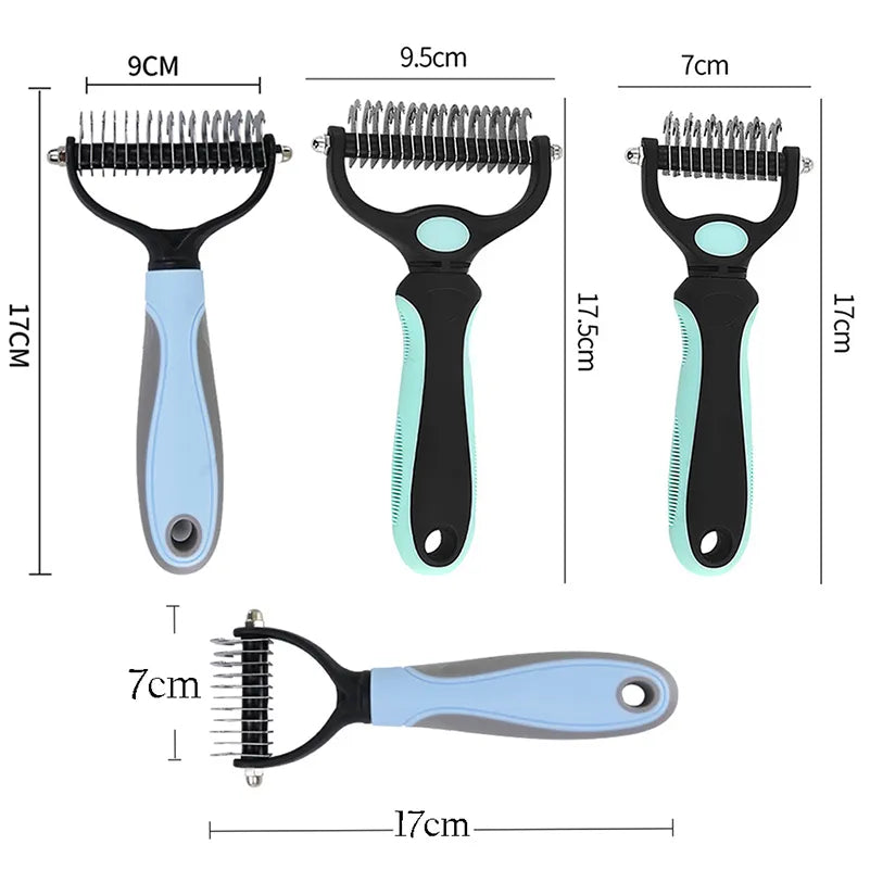 Brosse professionnelle de démêlage pour animaux de compagnie, épilateur de poils de chien, coupe-noeud de fourrure pour animaux de compagnie, peigne pour chiot et chat, fournitures de toilettage pour chiens