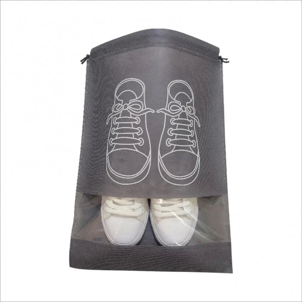 5/10pcs Shoes Storage Bag Closet Organizer Non Woven Travel Portable Bag Waterproof Pocket Clothing Classified Draw Hanging Bag