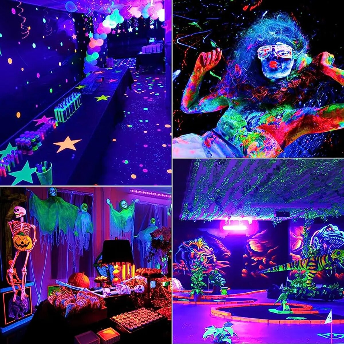 ALIEN LED lumière noire 6W 395nm T5 UV barre de lumière noire pour tapisserie fluorescente affiche peinture corporelle lueur Halloween décor fête de noël