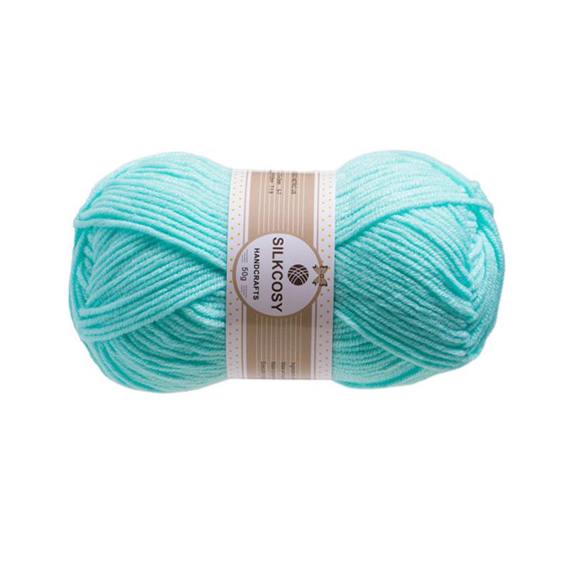 Fils à tricoter en coton au lait, 50 g/rouleau, pour tricoter des fils au Crochet, couture, 4 plis, pour tricoter à la main, pulls au Crochet