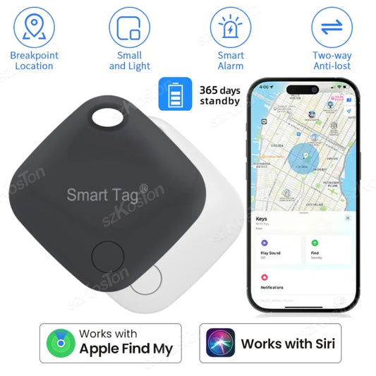 Traceur GPS d'étiquette intelligente longue Distance pour recherche de clé d'étiquette d'air portefeuille pour animaux de compagnie vélo alarme Anti-perte Mini localisateur fonctionne avec iOS Find My