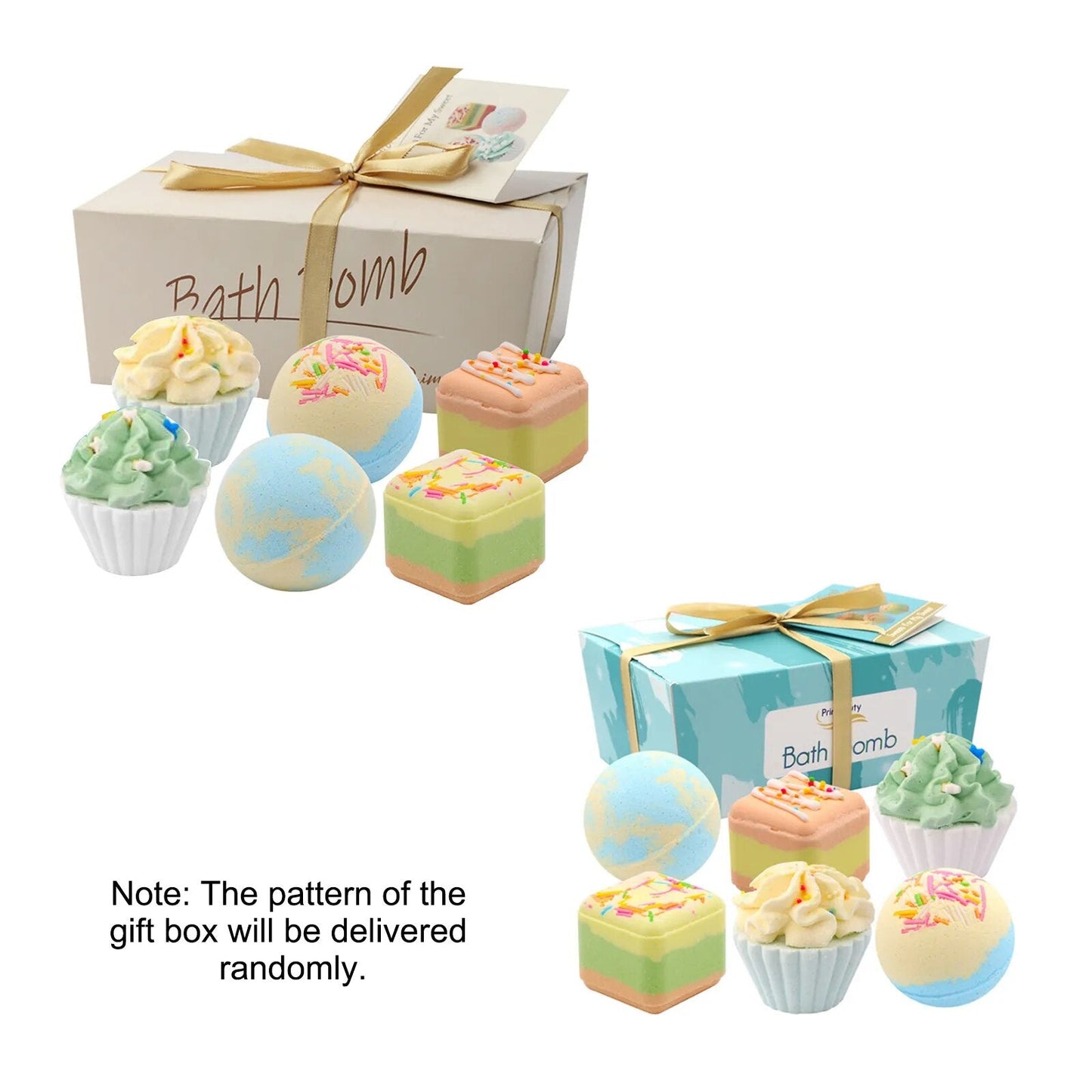 6 pièces bombes de bain coffret cadeau Spa bain Fizzies boules colorées Kit bio sel de mer bain moussant humidité de la peau exquis coffret cadeau