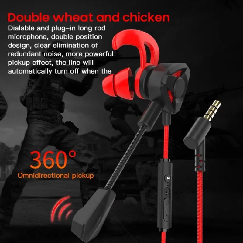 1~10PCS Headset Gamer Headphones Wired Earphone Gaming Earbuds With Mic For Pubg CSGO Casque Phone Tablet Laptop Universal