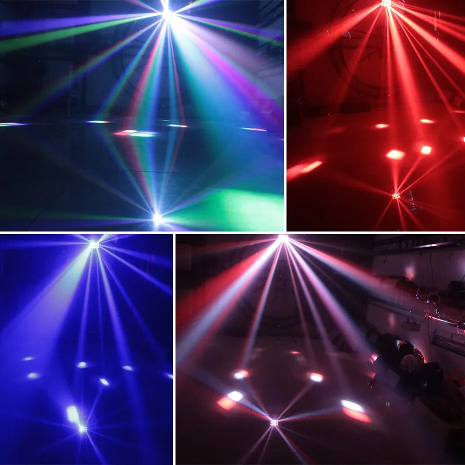 ALIEN télécommande DMX RGBW LED Laser stroboscopique Disco DJ faisceau Spot effet d'éclairage de scène fête danse Club mariage papillon lumière