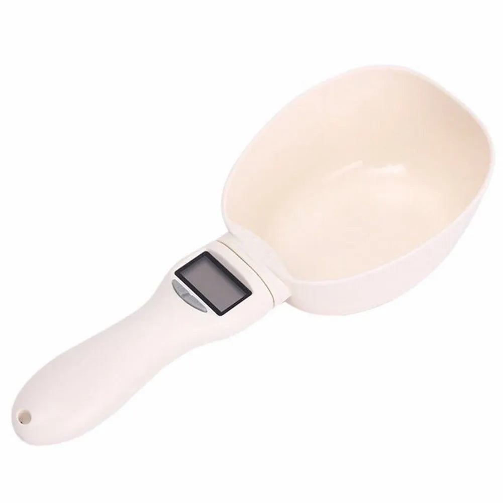 Electronic Measuring Tool Dog and Cat Feeding Bowl Measuring Spoon Pet Food Scale Digital Display Weighing Spoon Weight Volumn