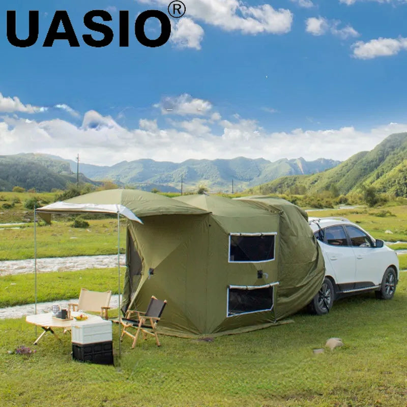 Tienda SUV de 1,8 × 1,8 M, parasol para maletero, a prueba de lluvia, para exteriores, autoconducción, barbacoa, Camping, coche, tienda de extensión trasera, envío directo